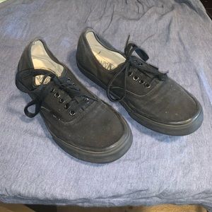 Vans Shoes Men Size 8 Black Very Worn.